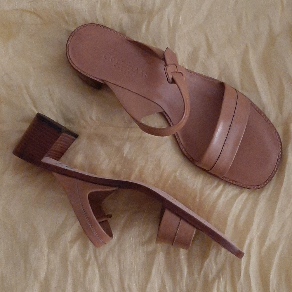 Cole Haan Leather Slip on Sandals 8